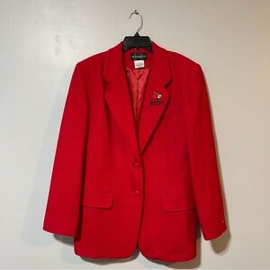 Requirements Vintage University Of Louisville UofL Size 10 Coaches Sport Coat